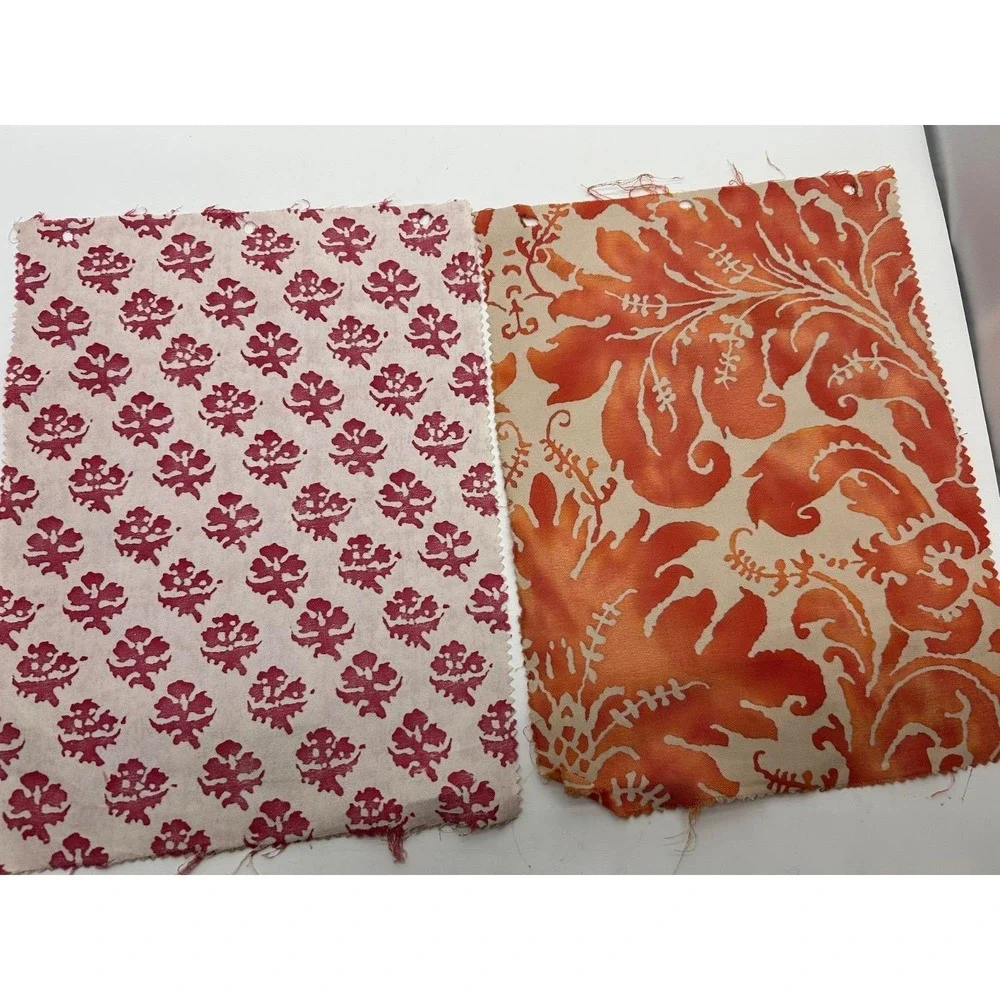 Vtg Six Rare FORTUNY Sample Pieces - Stunning Hard to Find Patterns & Colors